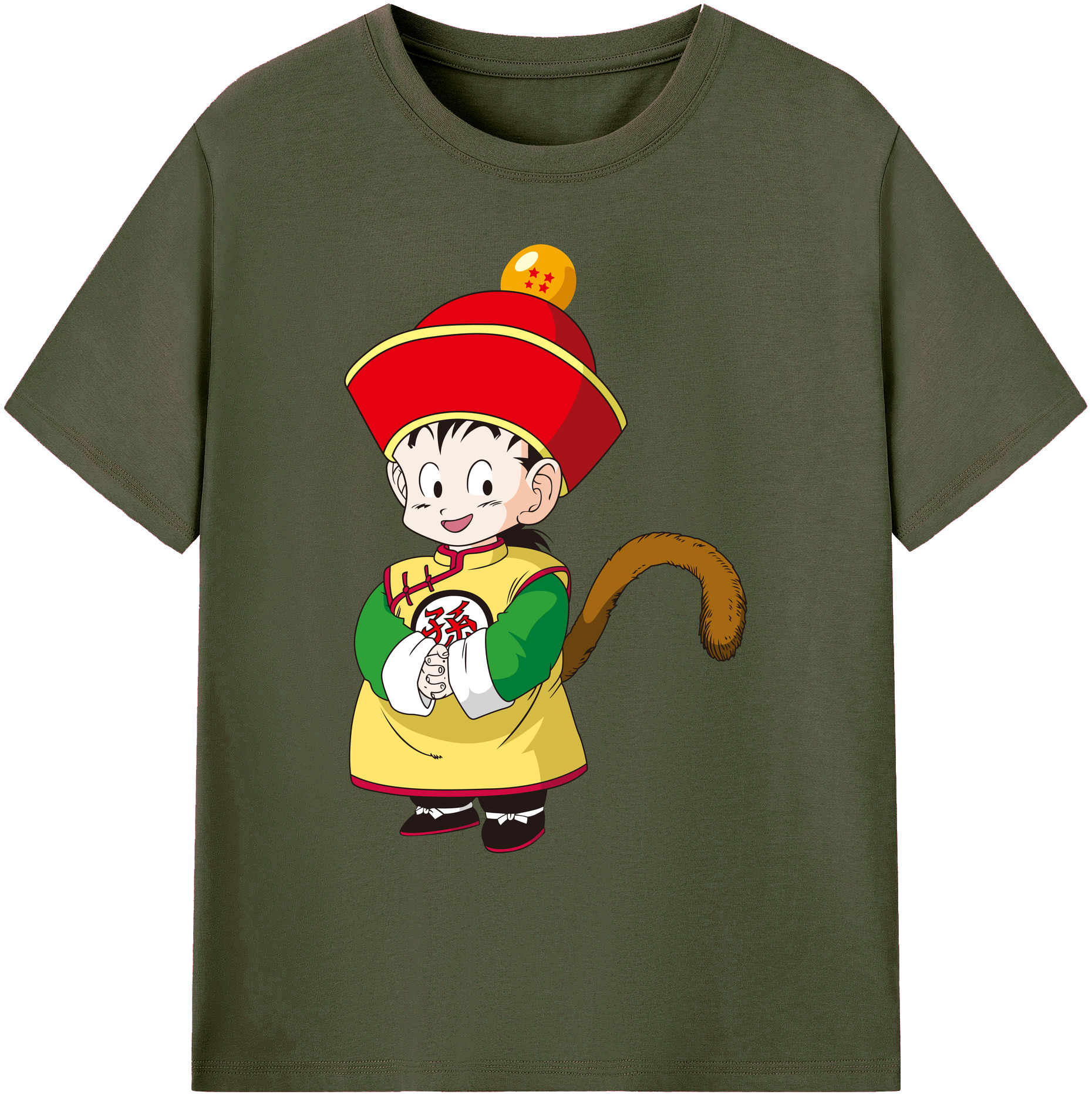 （画像用） ドラゴンボール 孫悟空（そん ごくう）Son Goku カカロット DRAGON BALL Kakarotto 綿100％ メンズ半袖Tシャツ｜肌触りやわらか＆通気性
